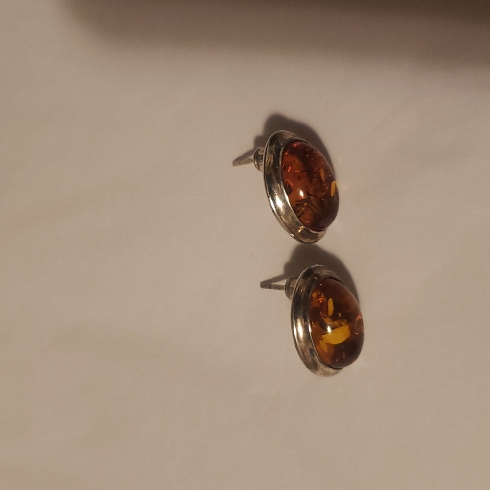 Vintage Baltic amber And 925 Set - Picture 8 of 10